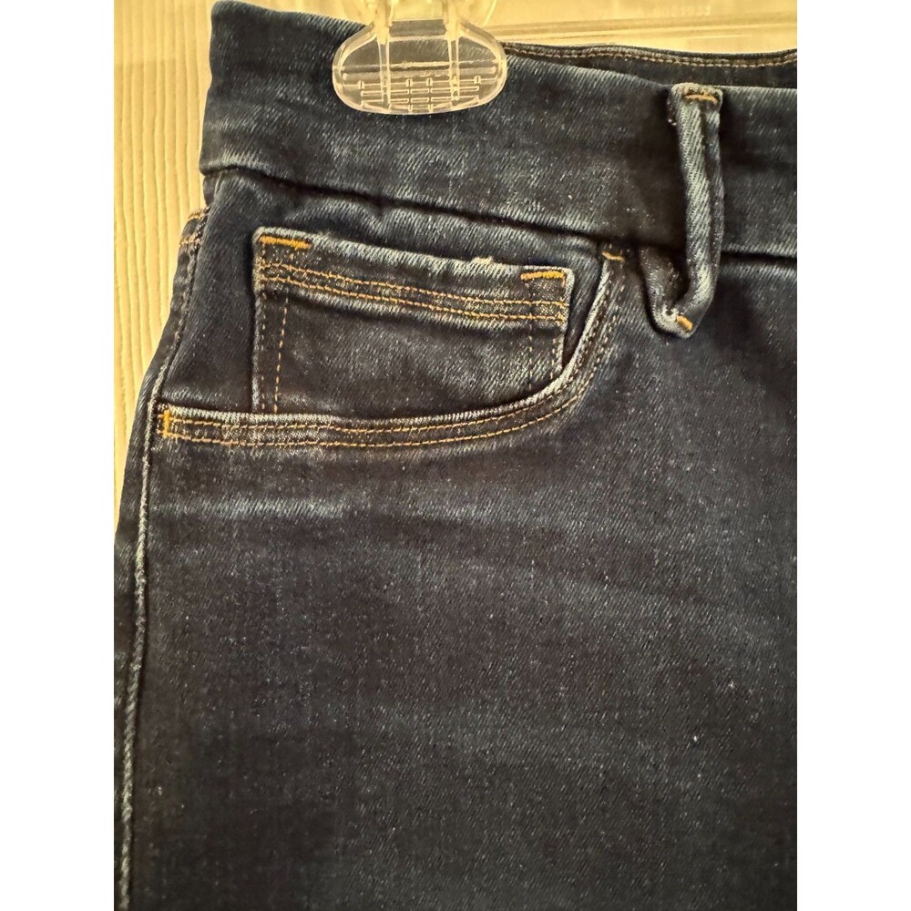 Good American Good Legs Straight Pull-On High Rise Jeans Sz 3 Indigo Wash 27.5" - Picture 8 of 12